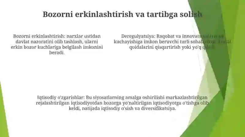 Mustaqillik Yillarida O'Zbekistonda Iqtisodiy Sohadagi O'Zgarishlar 4