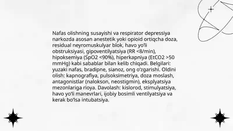 Anesteziya davrida va undan keyin anafilaktik reaksiyalar 4