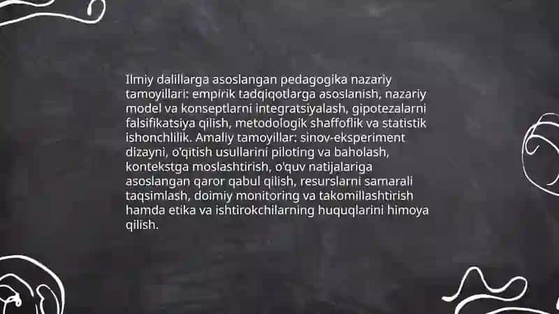 Ilmiy dalilning pedagogik izlanishlardagi o’rni 4