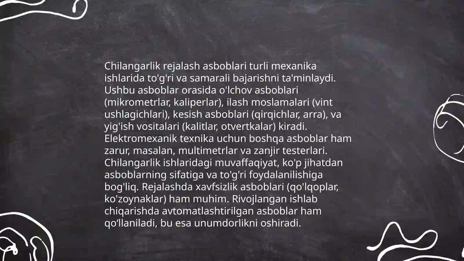 Metall va metallamas buyumlarga ishlov berish texnolgiyasi 4