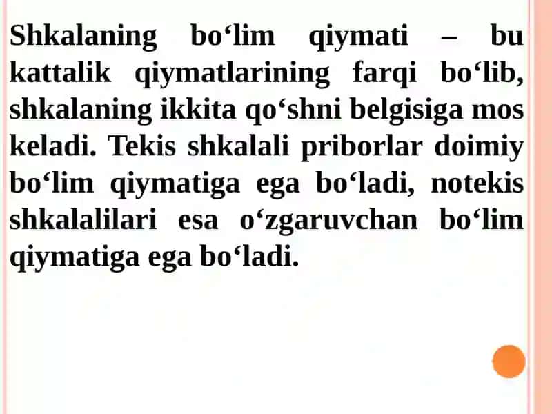 O'lchov vositalari turlari va usullari 4