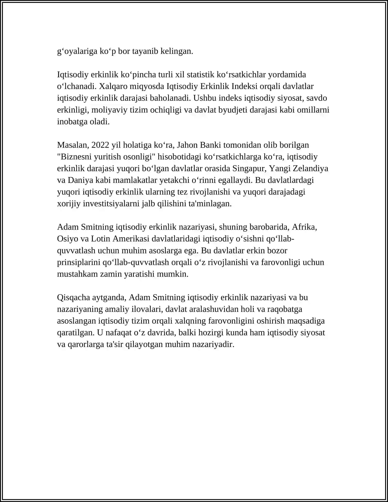ADAM SMITNING IJTIMOIY IQTISODIY NAZARIYALARI 4