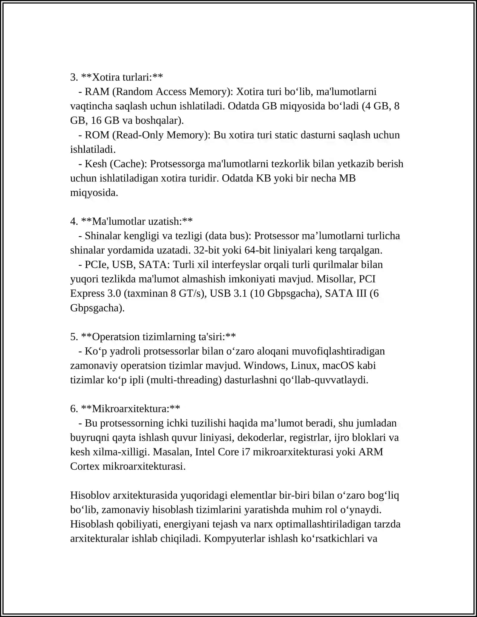 TO‘RT RAZRYADLI HISOBLAGICHNING DASTURINI YOZISH VA SINOVDAN O‘TKAZISH 4