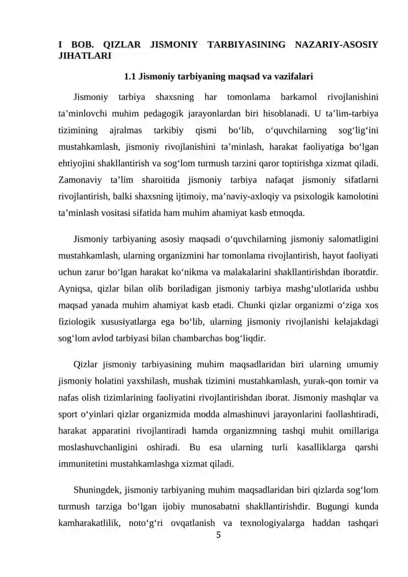 Qizlar Bilan Jismoniy Tarbiya Darsida Sport O‘yinlarini Tashkil Qilish Va O‘tkazish 4