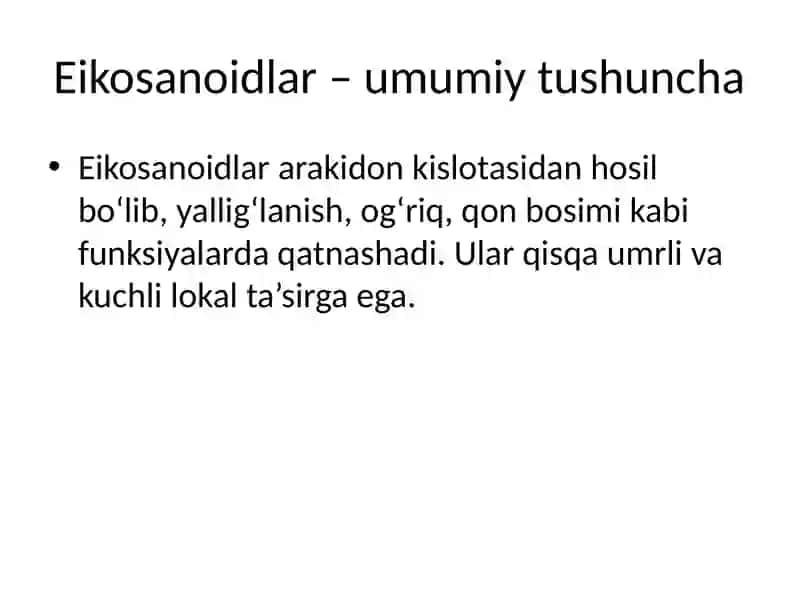 Mahalliy ta’sir ko‘rsatuvchi gormonlar 4