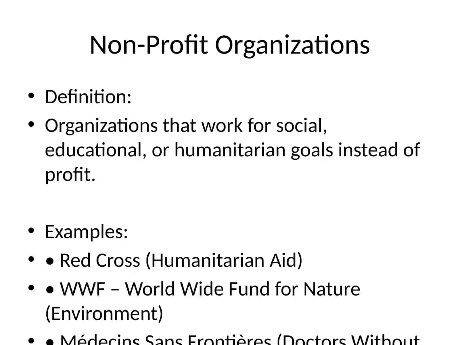 Types of Organizations 4