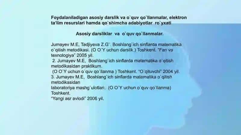 O’n ichida masalalar yechish metodlardan foydalanish 4
