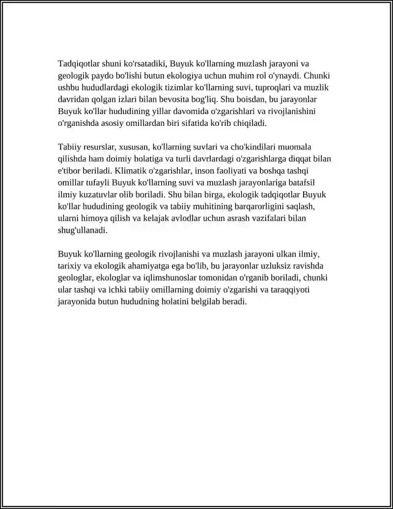 Shimoliy Amerikaning Buyuk Ko'llari Referat 4