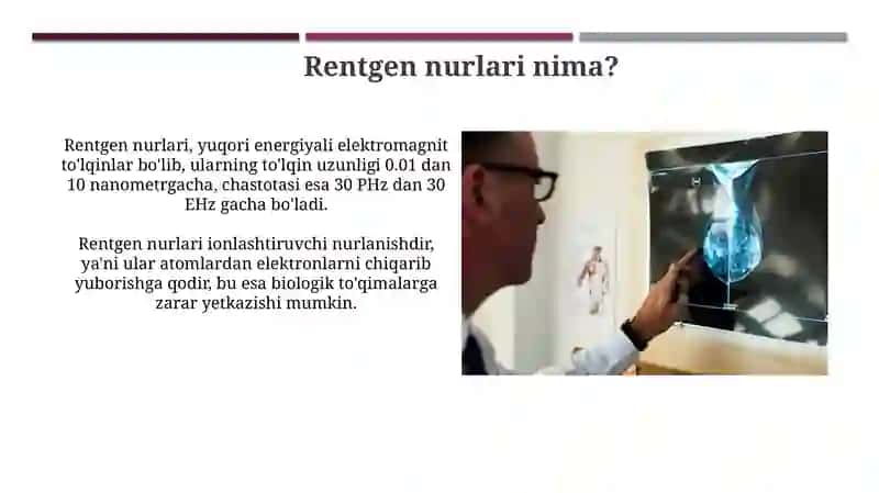 Rentgen nurlari qanday hosil buladi 4