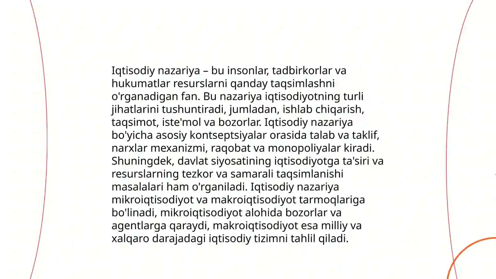 Iqtisodiy nazariya fanining mohiyati, ta’rifi, vujudga kelishi va rivojlanish hamda asosiy yo’nalishlari va nomlari 4
