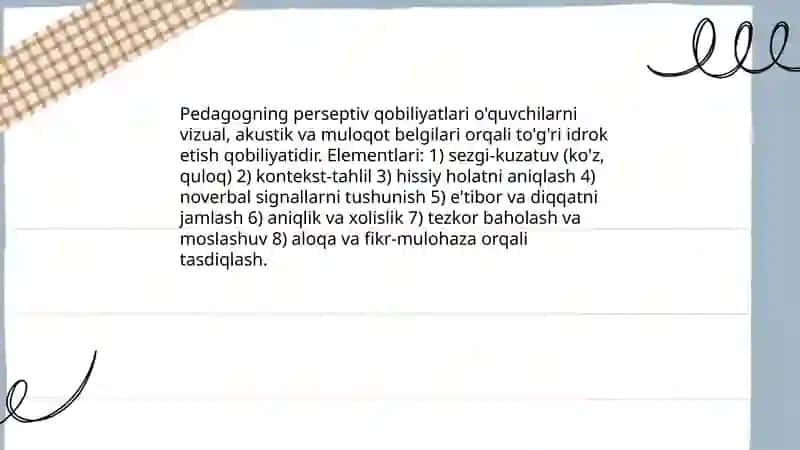 Pedagogning empatiya va perseptiv qobiliyatlari 4