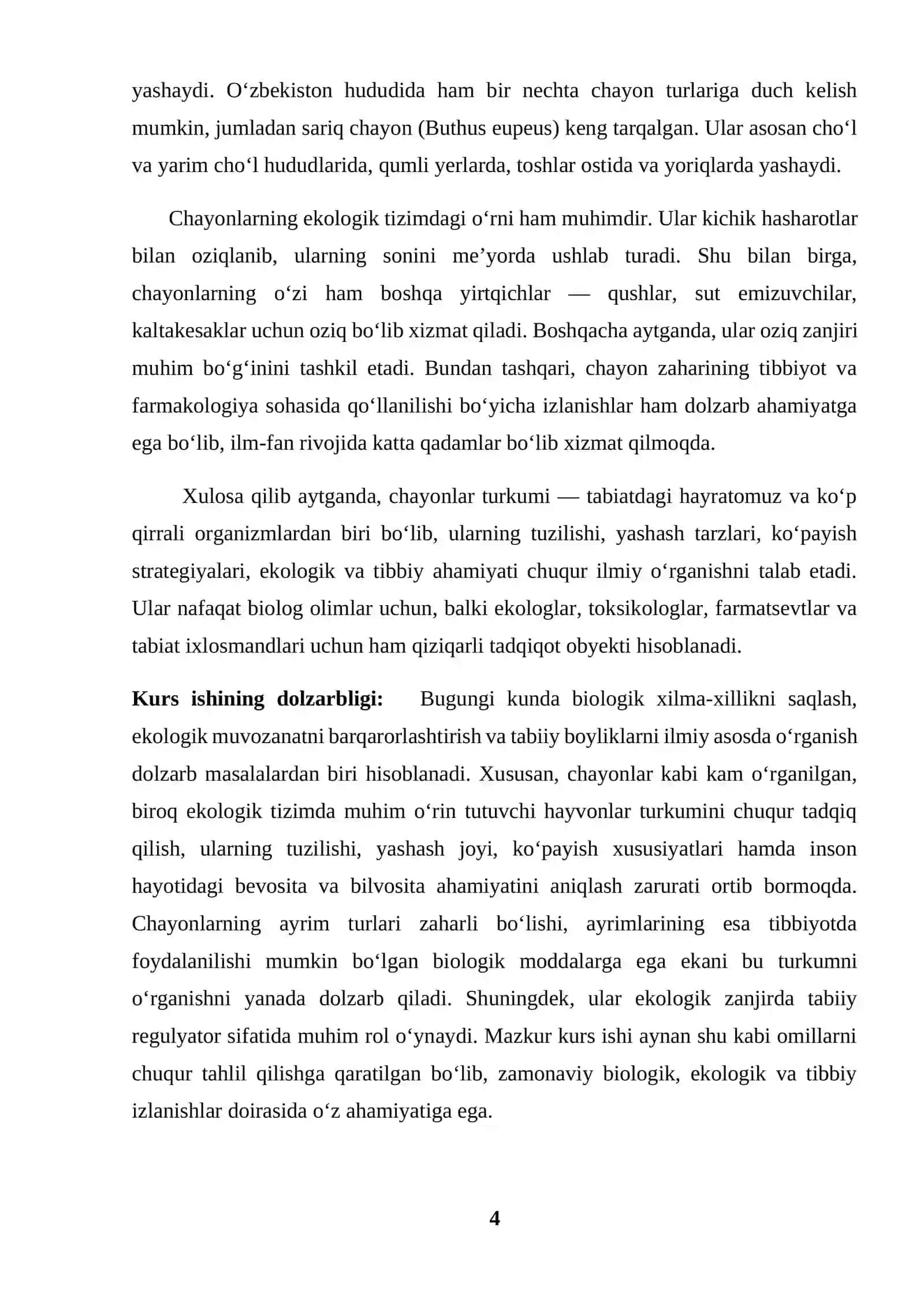 CHAYONLAR TURKUMI: TUZILISHI, KO’PAYISHI, TARQALISHI VA AHAMIYATI 4