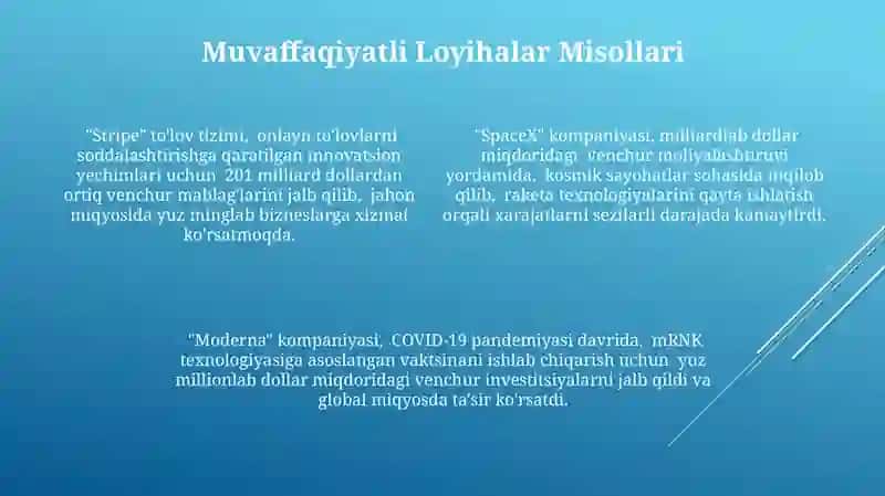 Innovatsion Loyihalarni Moliyalashtirishning Asosiy Manbalari 4