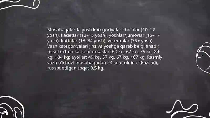 Musobaqa qoidalari va hakamlik qoidalari 4