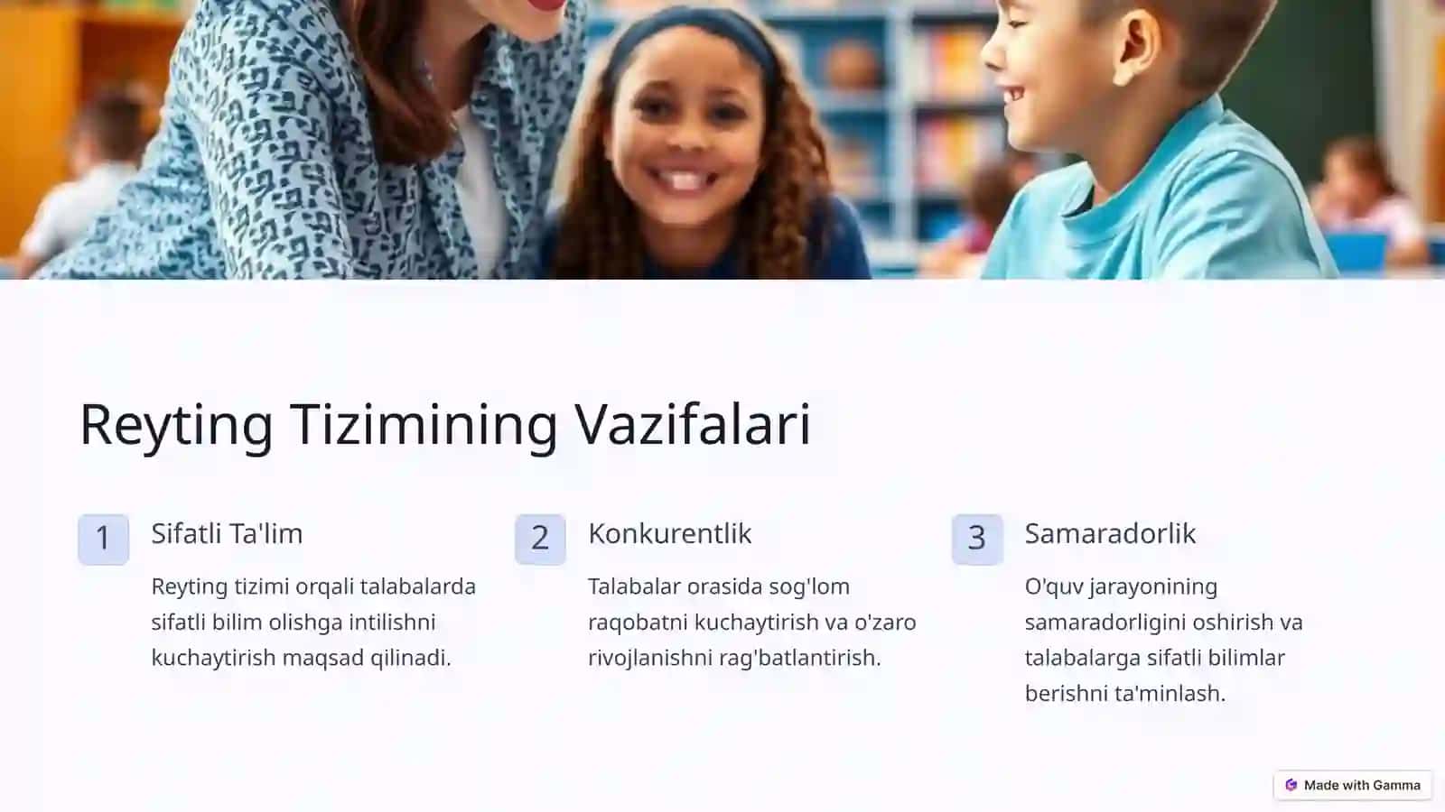 Mutaxassislik Fanlarini O'qitish Jarayonida Talabalarning Bilim, Ko'nikma va Malakalarini Baholashning Reyting Tizimi 4