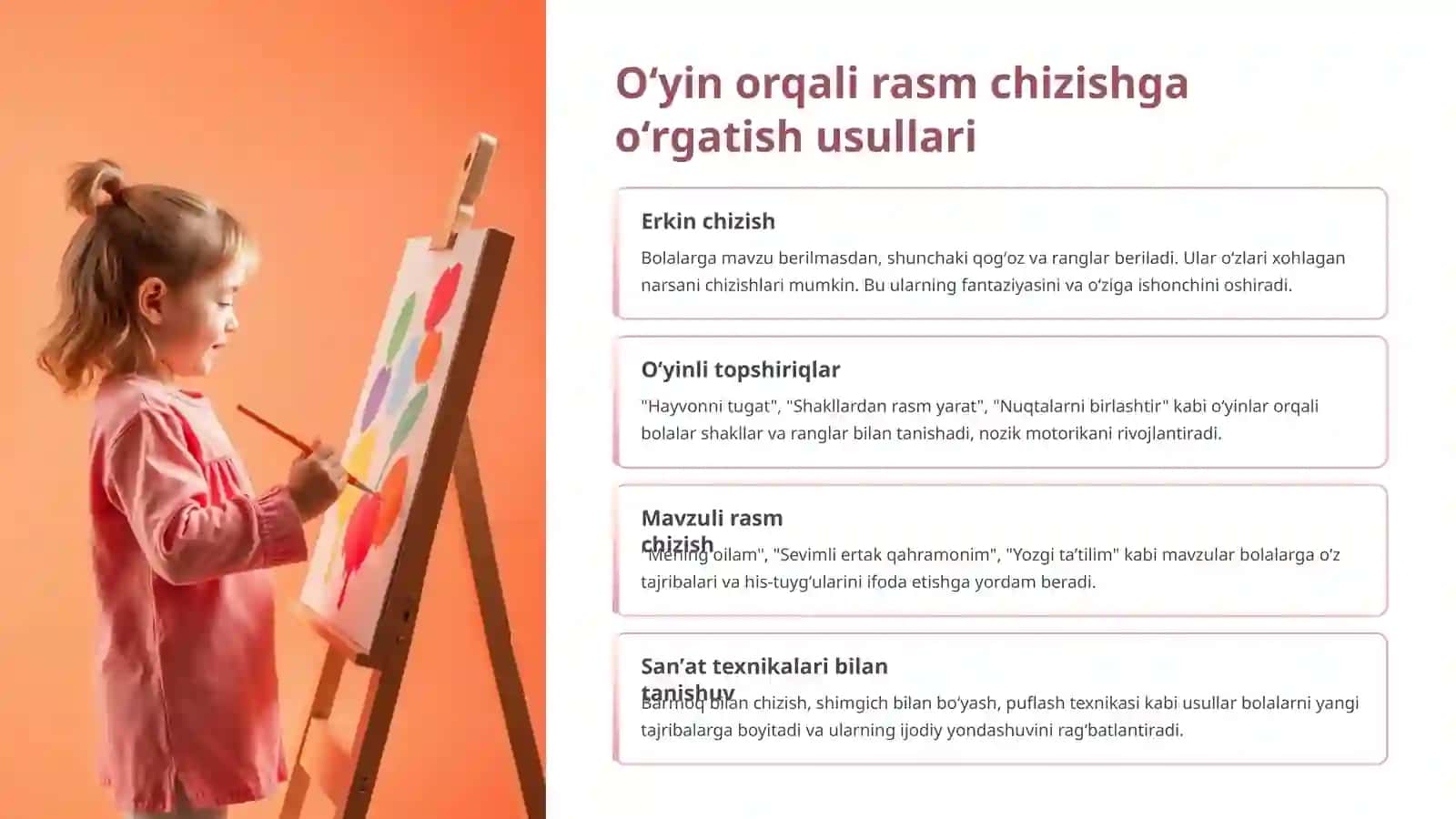 Oʻyin orqali tasviriy faoliyatga oʻrgatish 4