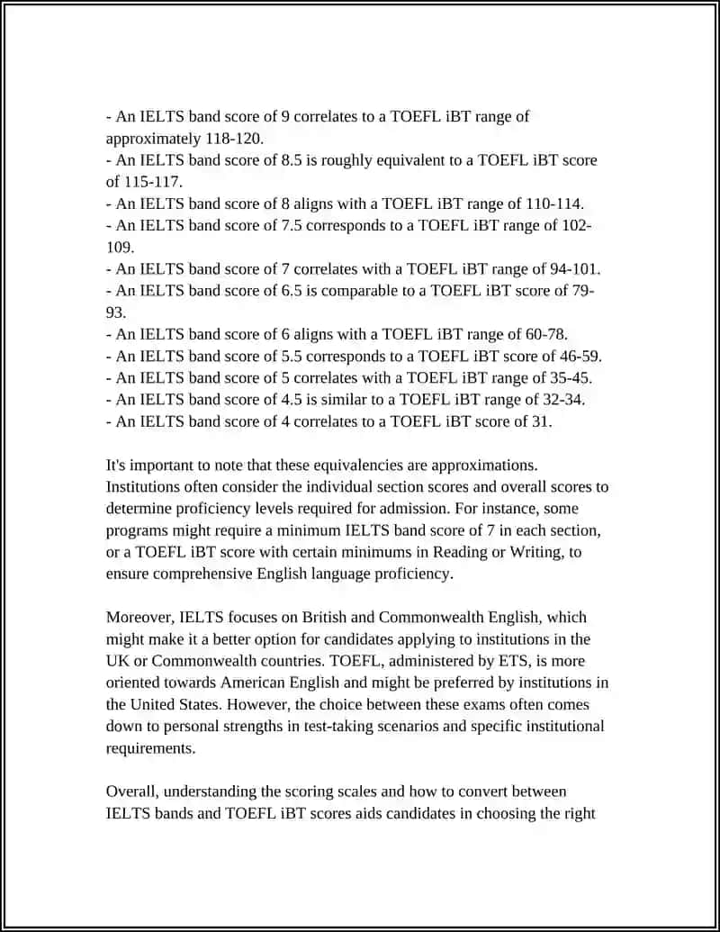 IELTS VS TOEFL: ANALYTICAL COMPARISON 4