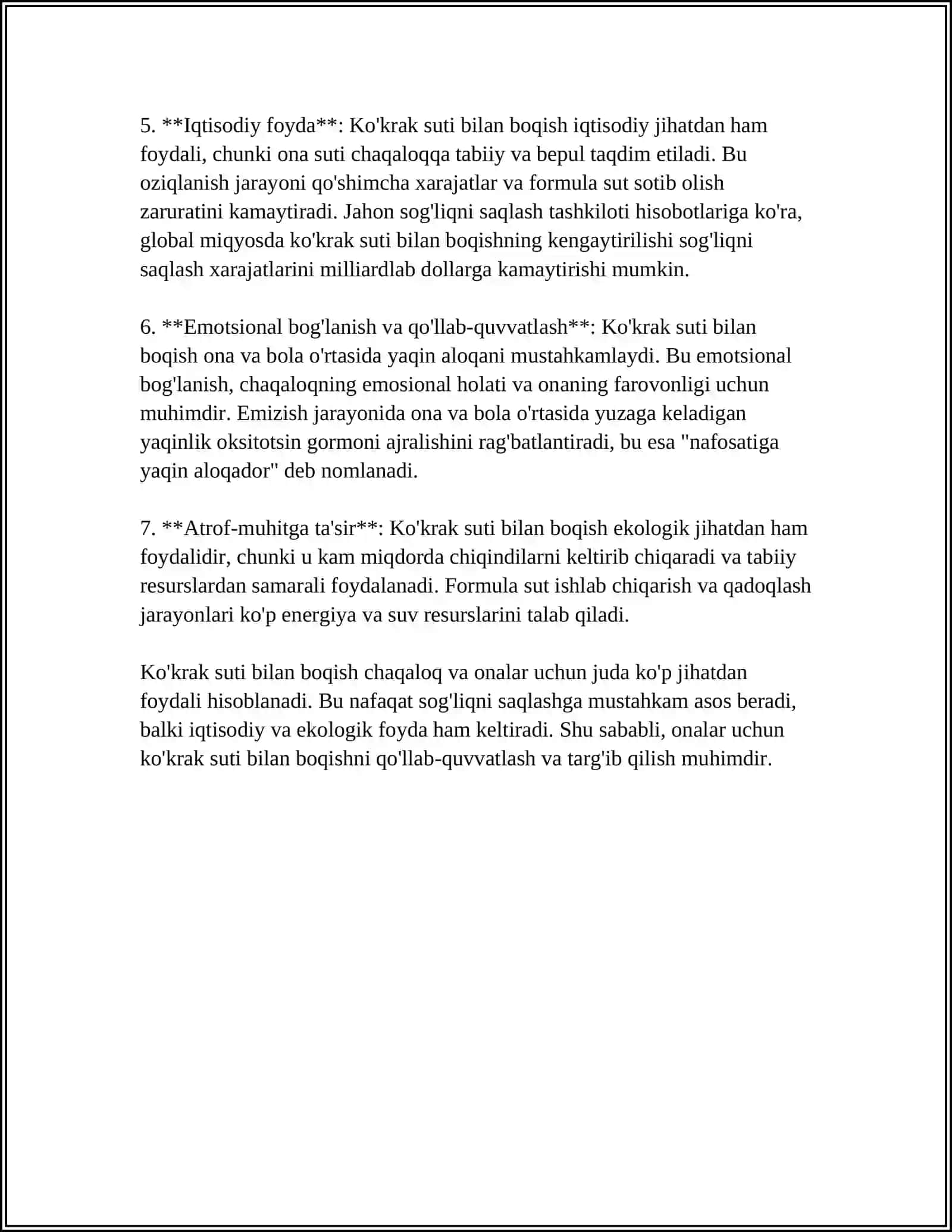 KO'KRAK SUTI BILAN BO'LISHNING AHAMIYATINI TUSHUNTIRISH MAQSADIDA DAVRA SUHBATINING TASHKIL ETISH 4
