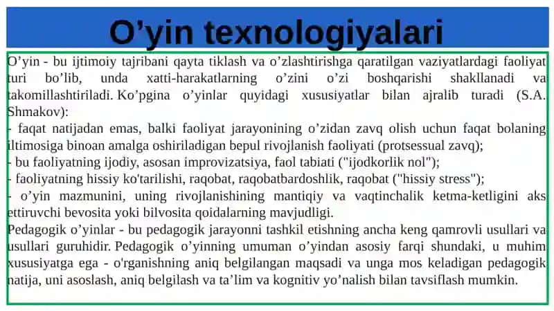 Pedagogik texnologiyalar darssamara do'rligining muhim omilisifati 4
