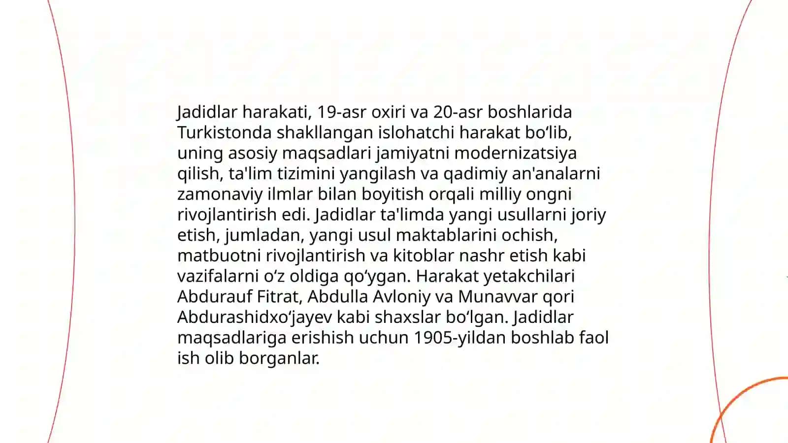 Jadidlar harakati va madaniy meros 4
