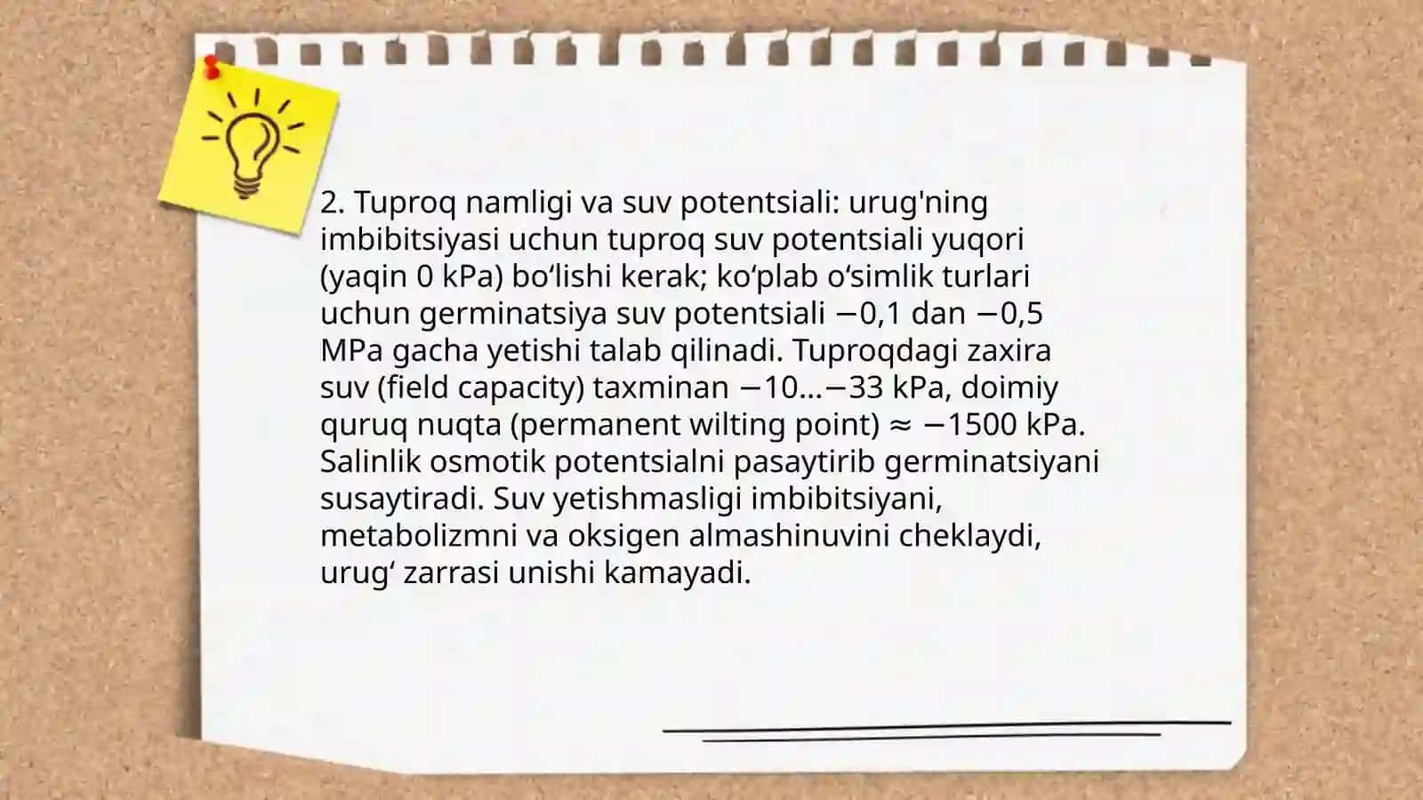 O'simlik urug'larining unishiga tashqi muhit omillarining ta'sirini o'rganish 4
