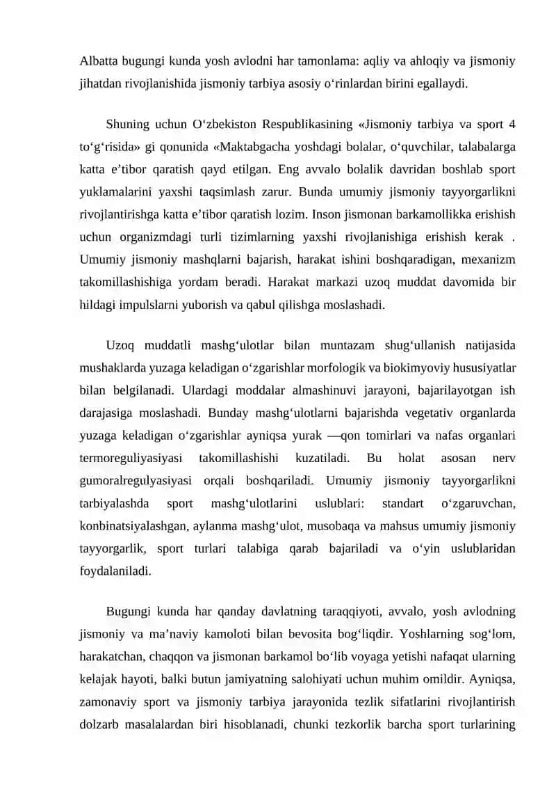 Yuqori 9-sinf o'quchilarini tezlik jismoniy sifatlarini rivojlantirish usullari 4