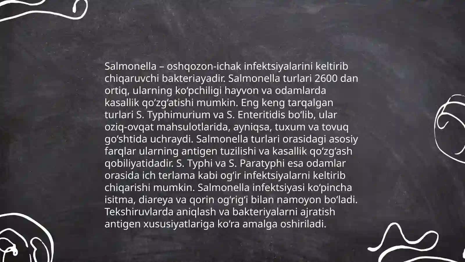 Salmonellalarga umumiy xarakteristika 4