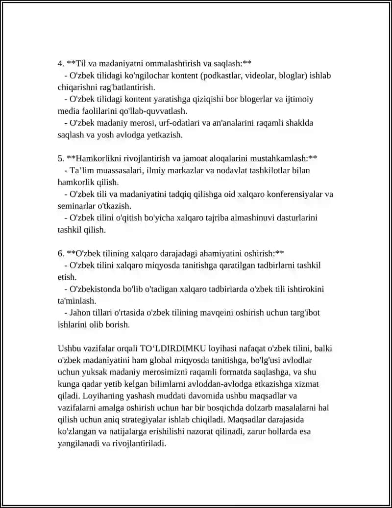 TOʻLDIRDIMKU 4