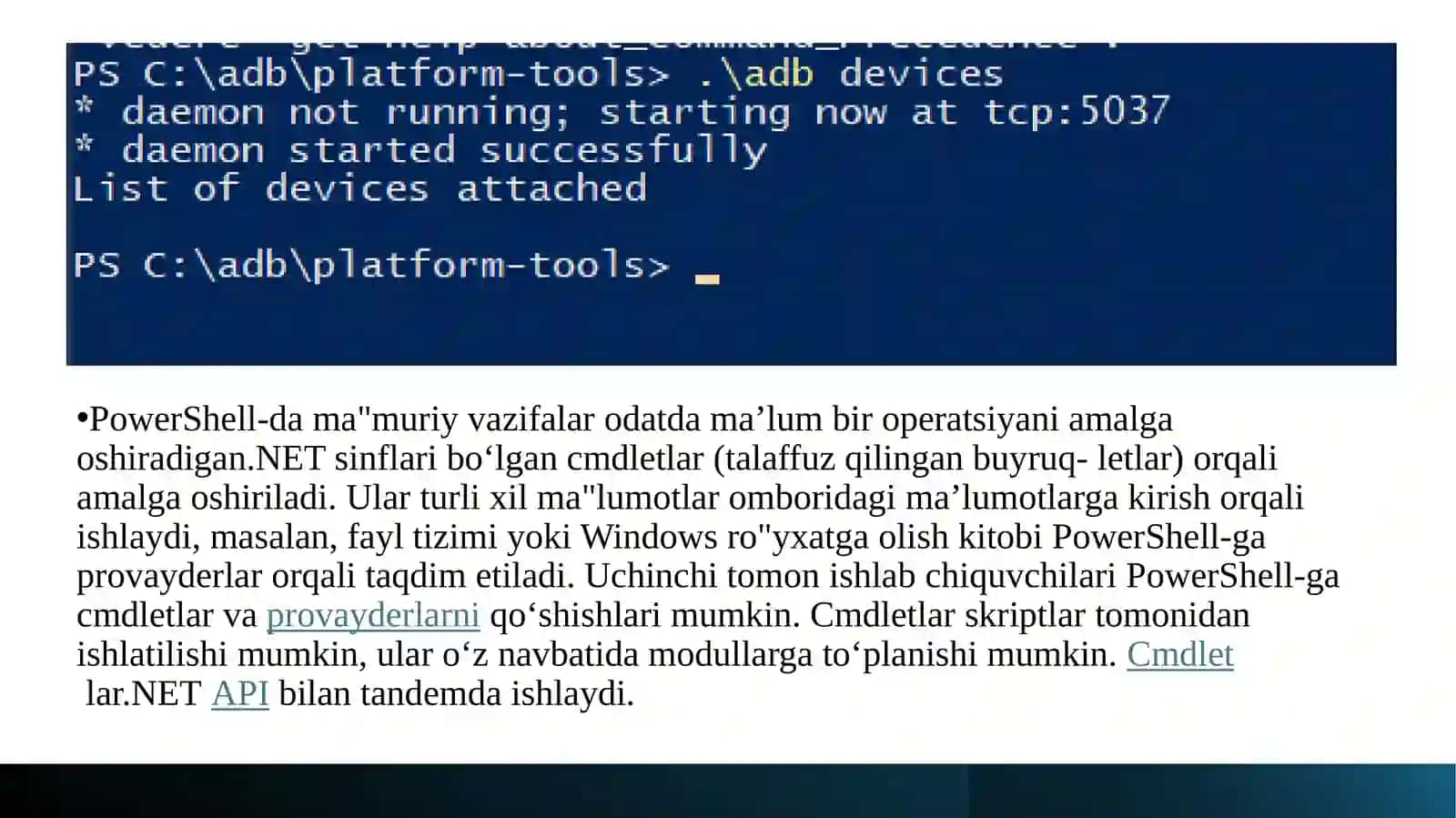 Windows Powershell 4