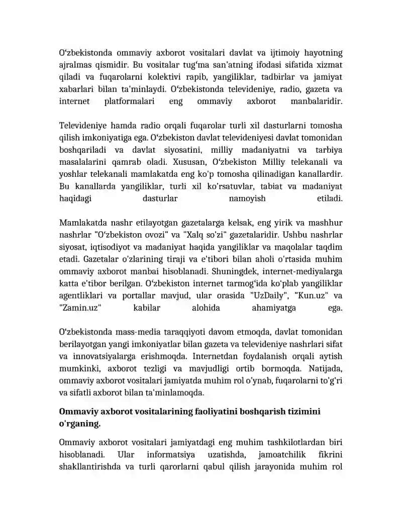 Ommaviy axborot vositalarining tarixi va rivojlanishi 4