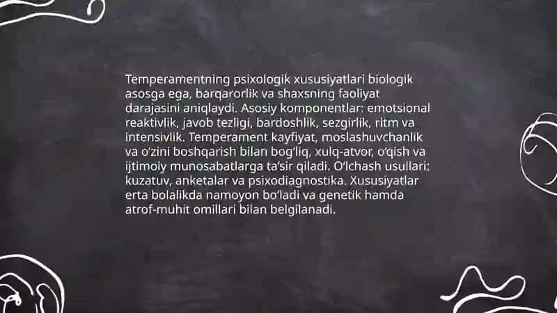 Temperament individuallikning xususiyati sifatida 4