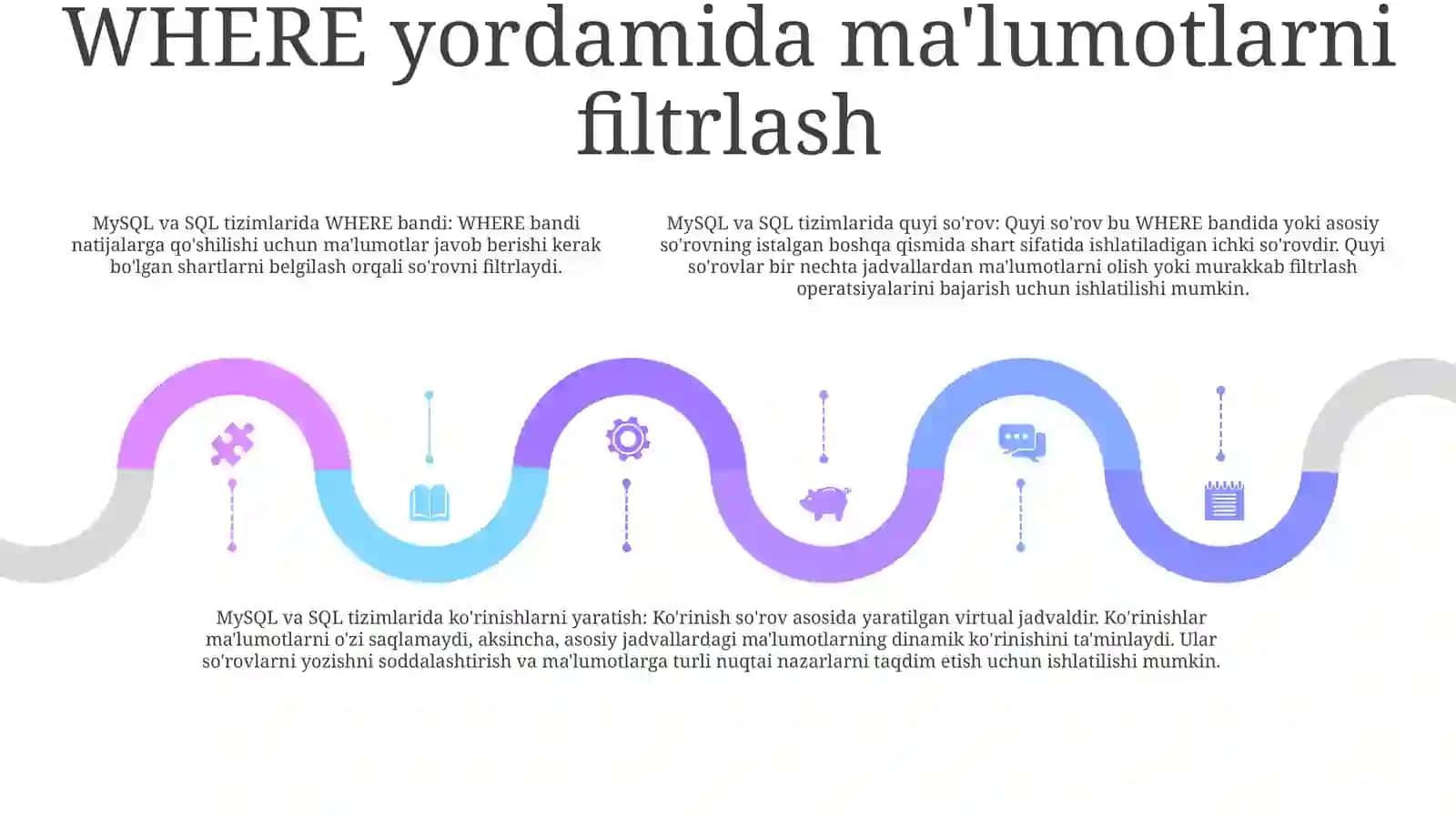 MySQL Tizimi Va Sql Tizimida So‘Rovlar Yaratish 4