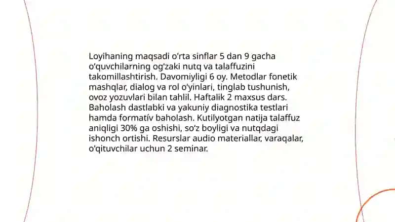 Ona tilini óqitishga oid sinflar kesimida loyiha tayyorlash 4