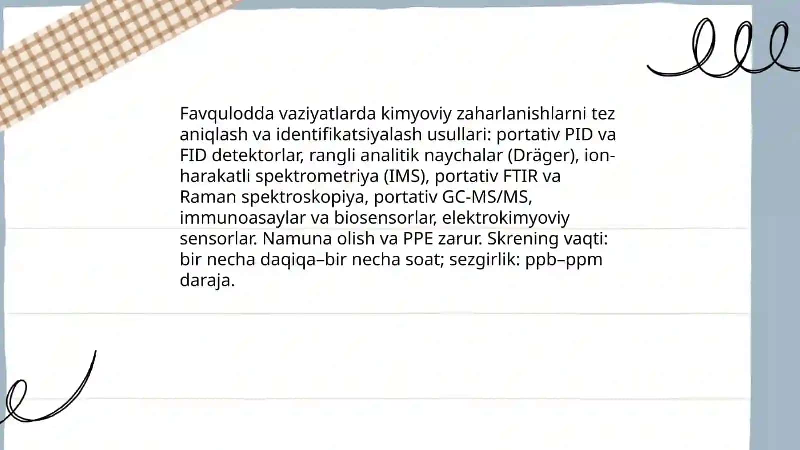 Favqulotta vaziyatlarda radiation kimyoviy vaziyatlarni baxolash 4