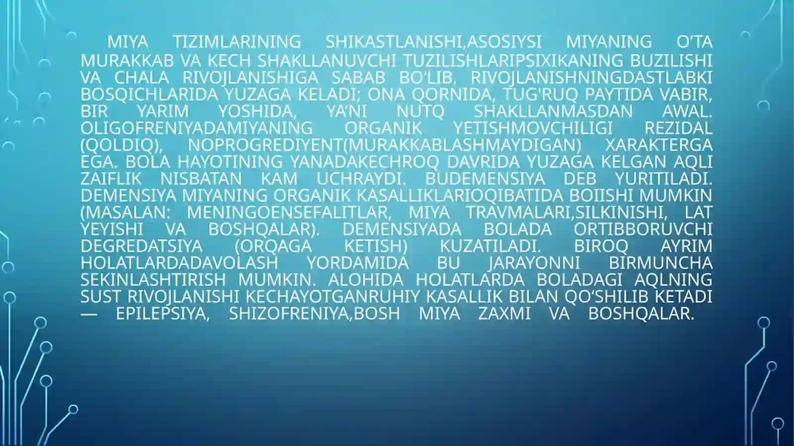 INTELEKTUAL RIVOJLANISHDA MUAMMOLARI BO‘LGANO‘QUVCHILARNING PSIXOLOGIK XUSUSIYATLARI 4
