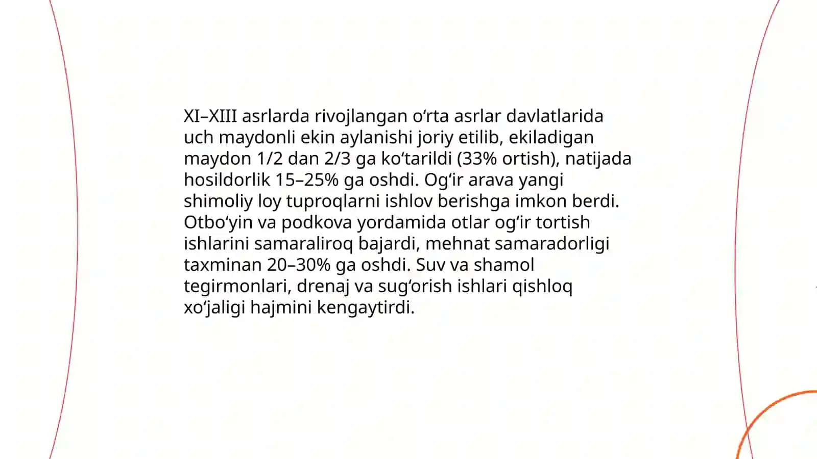 Rivojlangan õrta asrlar davlatlari taraqqiyoti va tanazzuli sabablari 4