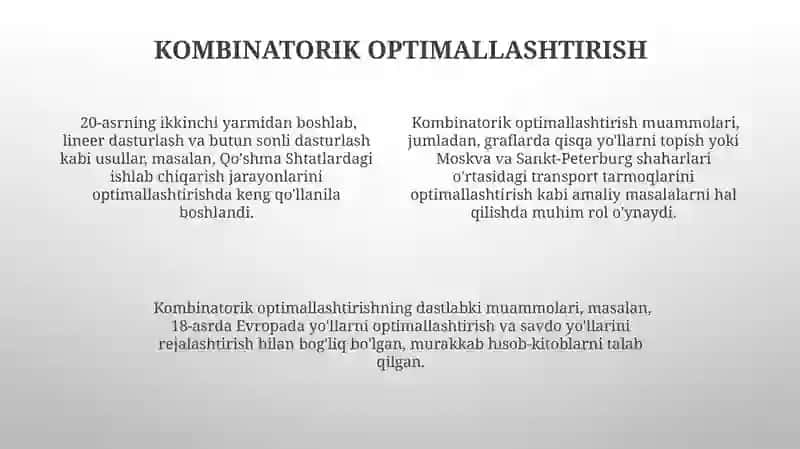 Kombinatorika fani rivojlanish tarixi 4