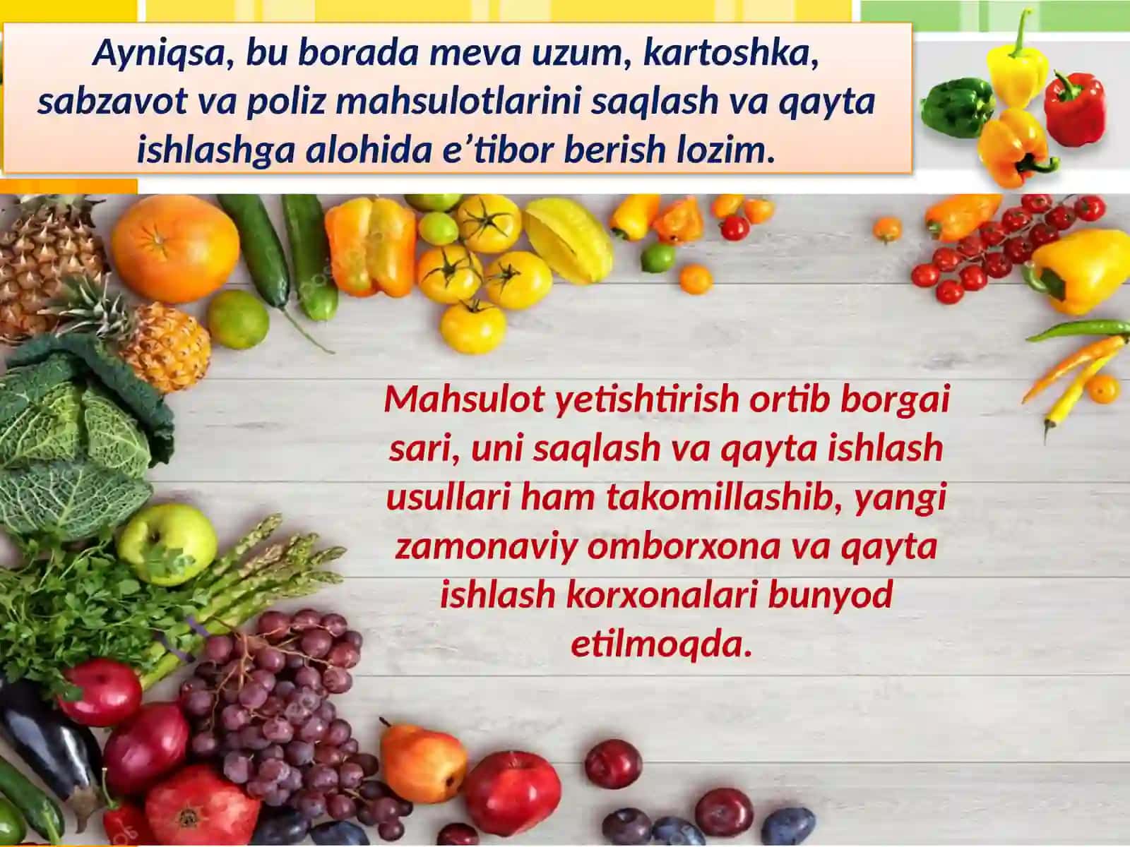 Mevasabzavotlarmahsulotlartovarsifatiningasosiyko’rsatkichlari 4