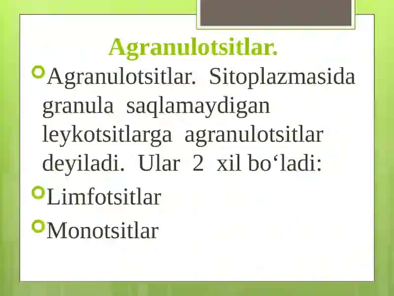 Leykotsitlar (Oq Qon Tanachalari) 4