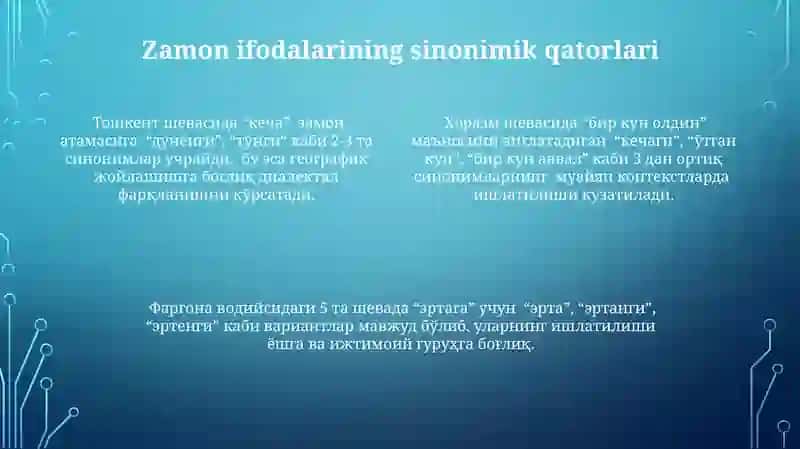 O'zbek shevalarida zamon kategoriyasi 4