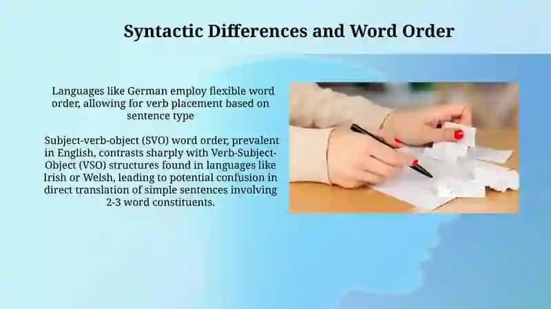 Translation problems of simple sentences 4