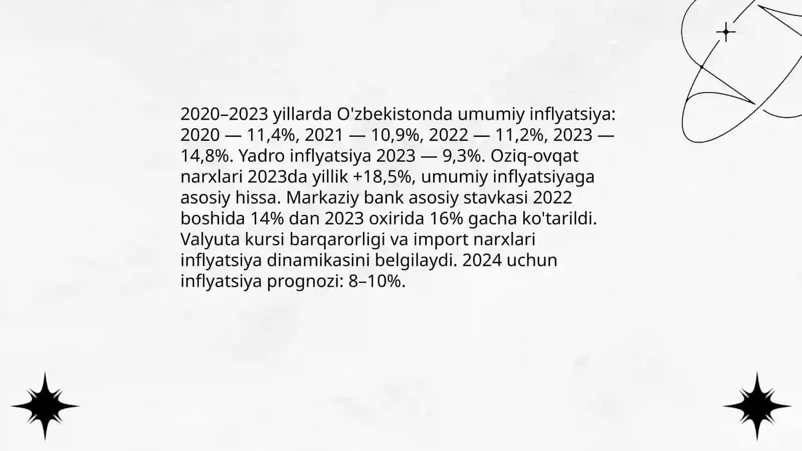 Makroiqtosodiy ko'rsatkichlar asosida O'zbekiston iqtisodiyotining tahlili 4