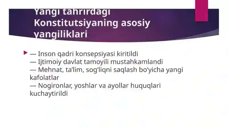 Yangitahrirdagi Konstitutsiyaning mazmuni va qilinish bosqichlari 4