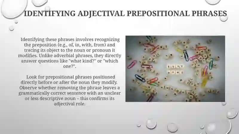 Adjectival Prepositional Phrases 4