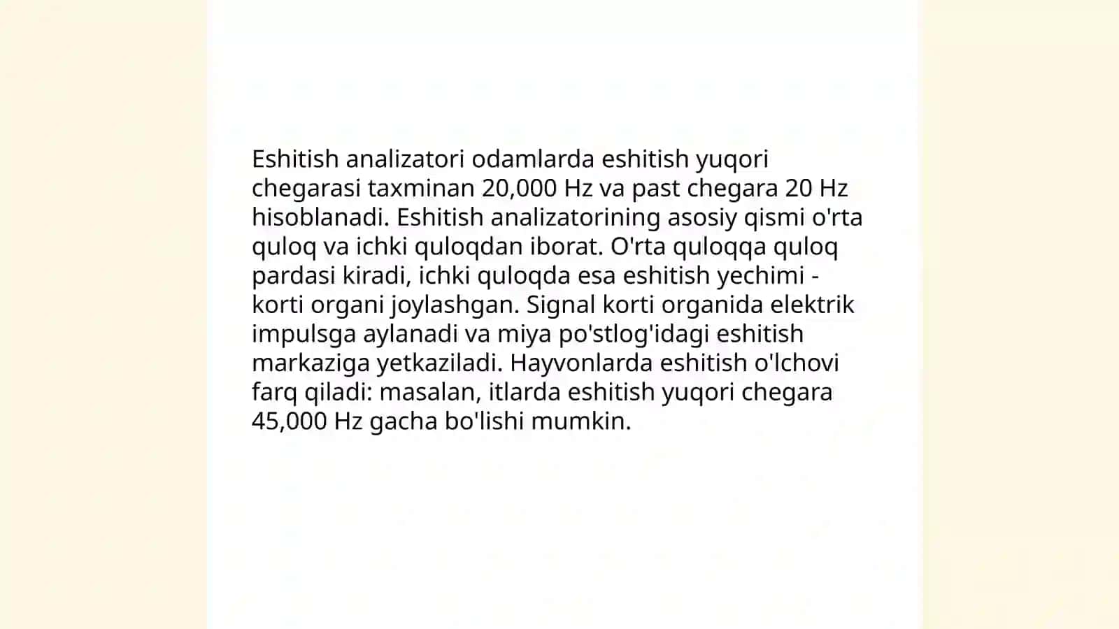 Sezgi organlar (analizatorlar) fiziologiyasi 4