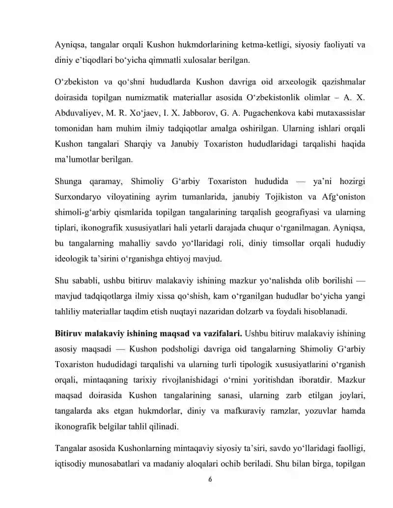 SHIMOLIY G‘ARBIY TOXARISTONNING KUSHON PODSHOLIGI TANGALARI TARQALISHI GEOGRAFIYASI VA TIPOLOGIYASI 4