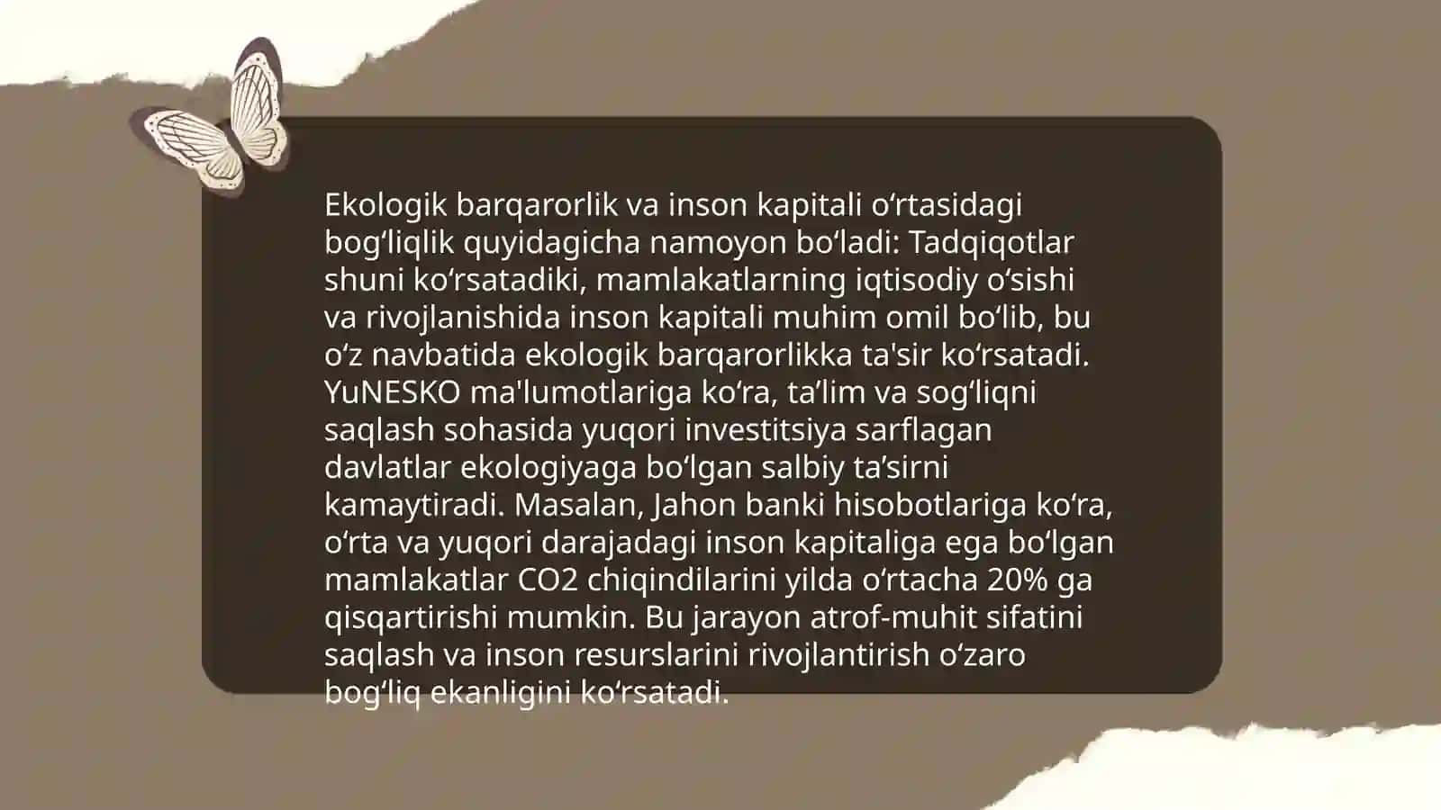 Inson kapitali va ekologiyaning oʻzaro taʼsiri 4