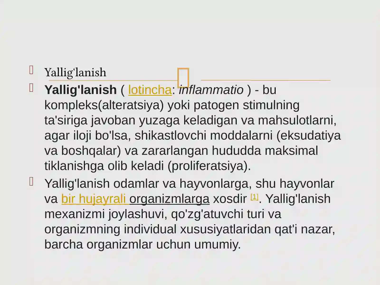 Yalligʻlanish reaksiyasi vaqtida hujayralarning oʻzaro taʼsiri 4