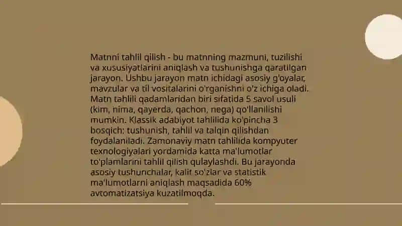 Xalqaro PIRLS baholash dasturiga tayyorlash(4-sinf misolida) 4