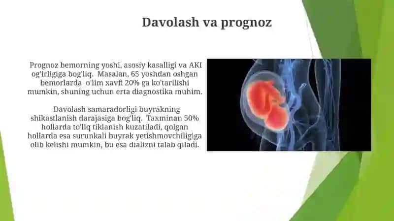 O’tkir buyrak yetishmovchiligi simptomatologiyasi 4